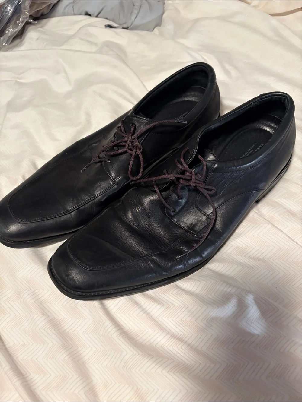 Banana Republic Black Leather Lace-Up Oxfords - 11